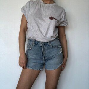 AGOLDE blue denim jean shorts size 27